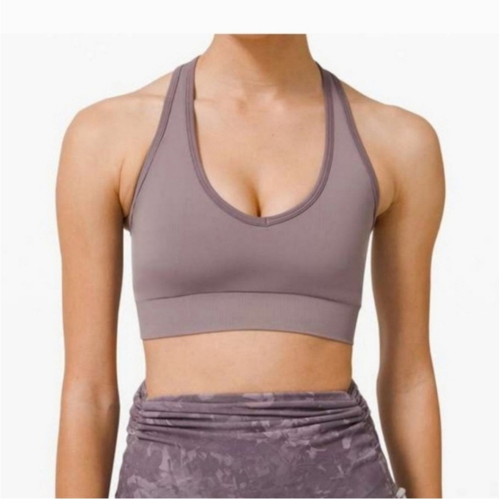 Lululemon Ebb to Street Racerback Bra Lunar Rock Size 8